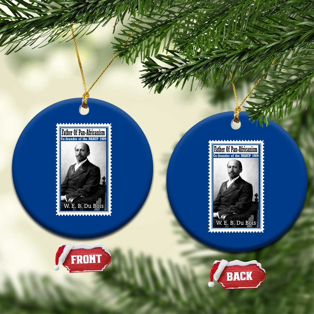 Vintage Stamp W E B Du Bois Ceramic Ornament Black Thought Leader TS12 1pc Blue Print Your Wear