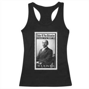 Vintage Stamp W E B Du Bois Racerback Tank Top Black Thought Leader TS12 Black Print Your Wear