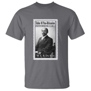 Vintage Stamp W E B Du Bois T Shirt Black Thought Leader TS12 Charcoal Print Your Wear