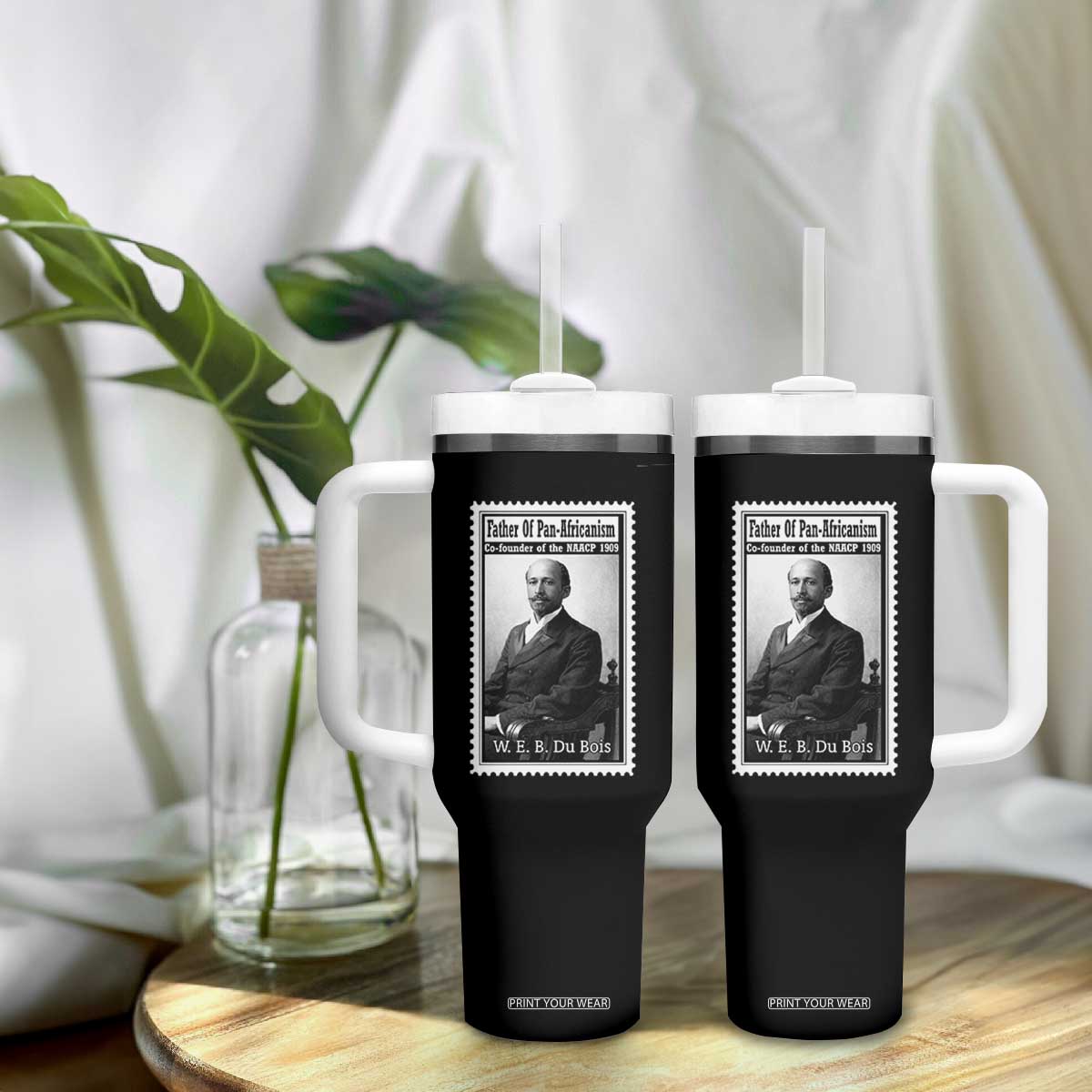 Vintage Stamp W E B Du Bois Tumbler With Handle Black Thought Leader TS12 Print Your Wear