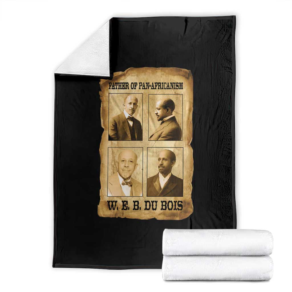 W E B Du Bois Throw Blanket African American History Gift TS12 Black Print Your Wear