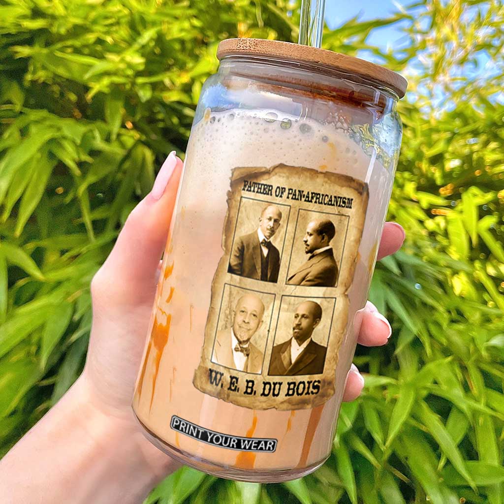 W E B Du Bois Glass Can African American History Gift TS12 Black Print Your Wear