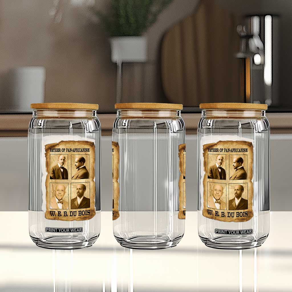 W E B Du Bois Glass Can African American History Gift TS12 Print Your Wear