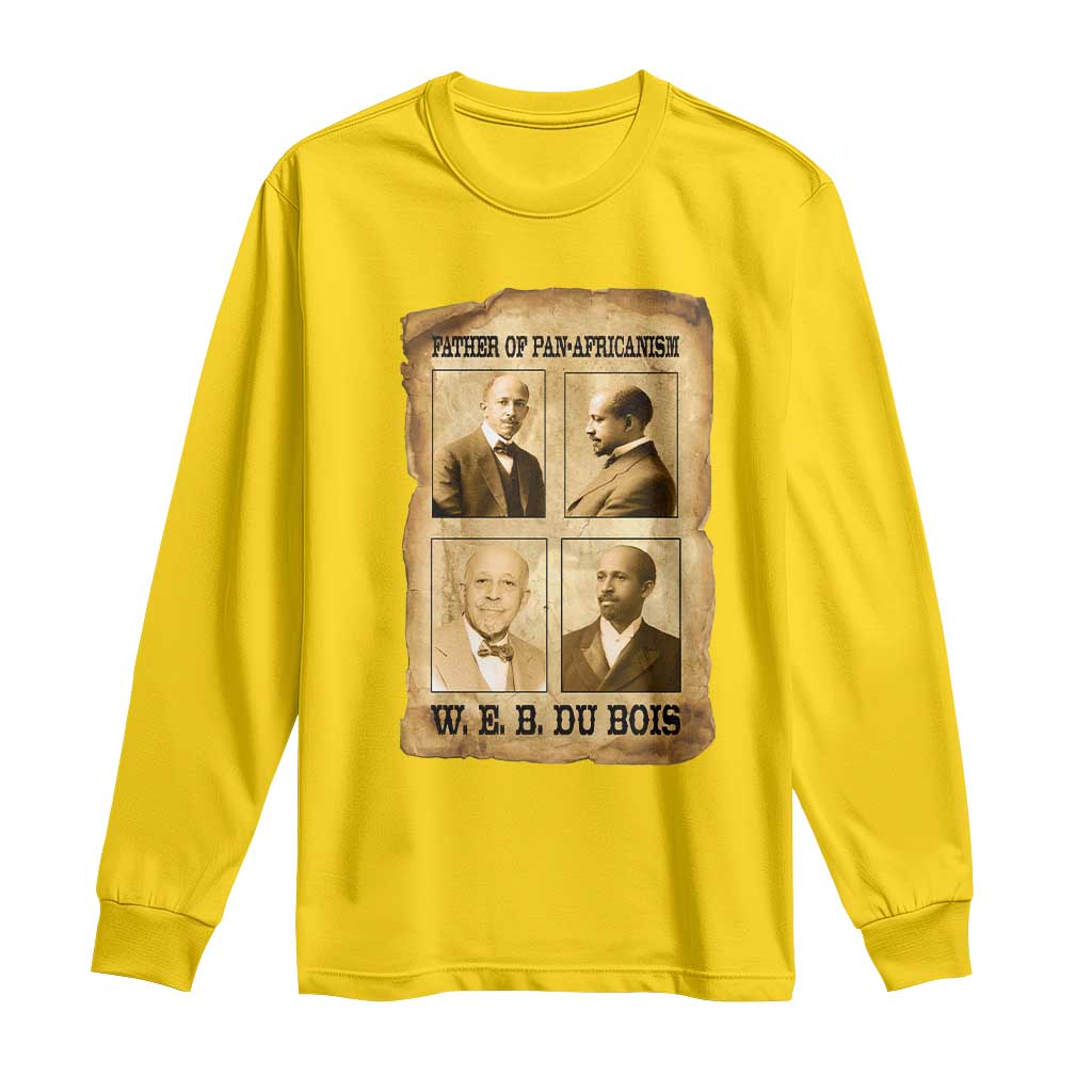 W E B Du Bois Long Sleeve Shirt African American History Gift TS12 Daisy Print Your Wear