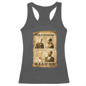 W E B Du Bois Racerback Tank Top African American History Gift TS12 Dark Heather Print Your Wear