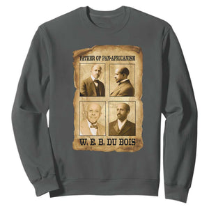 W E B Du Bois Sweatshirt African American History Gift TS12 Dark Heather Print Your Wear