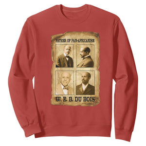 W E B Du Bois Sweatshirt African American History Gift TS12 Red Print Your Wear