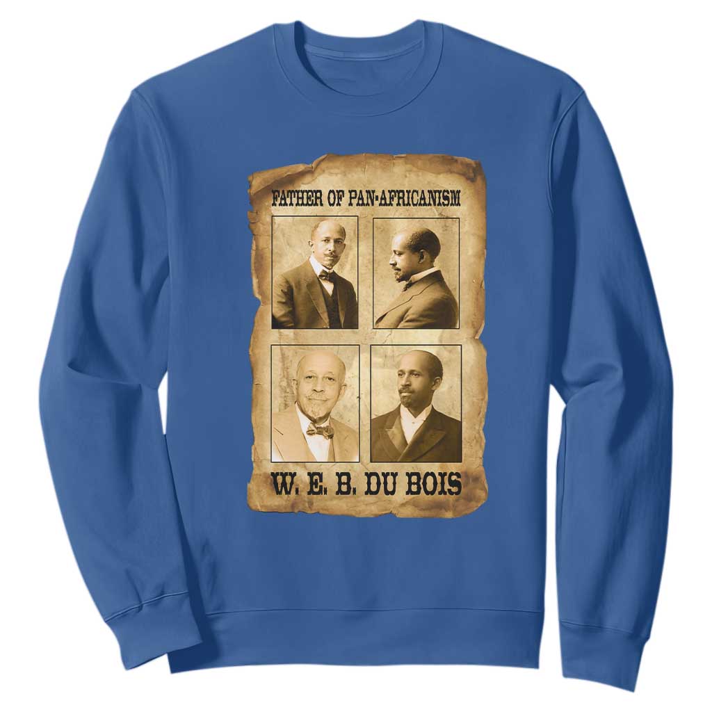 W E B Du Bois Sweatshirt African American History Gift TS12 Royal Blue Print Your Wear
