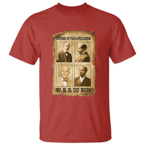 W E B Du Bois T Shirt African American History Gift TS12 Red Print Your Wear