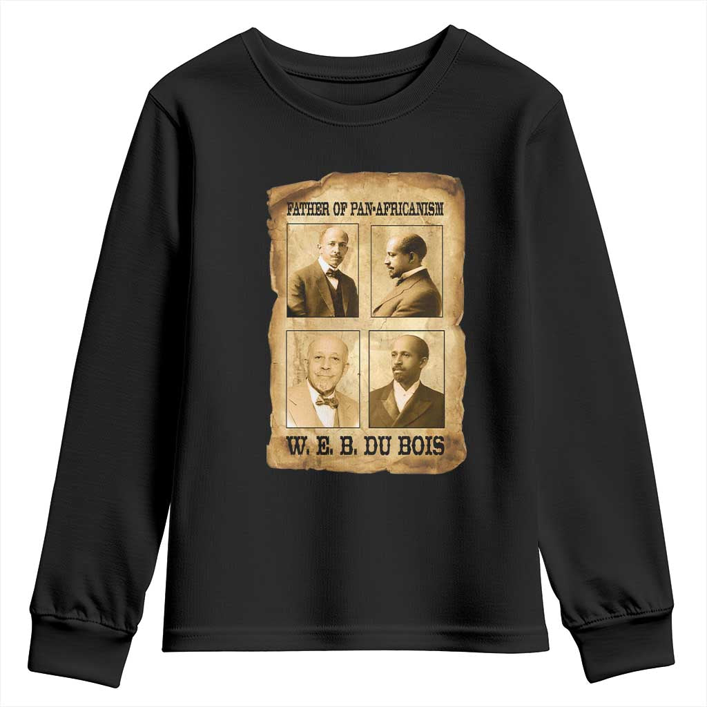 W E B Du Bois Youth Sweatshirt African American History Gift TS12 Black Print Your Wear