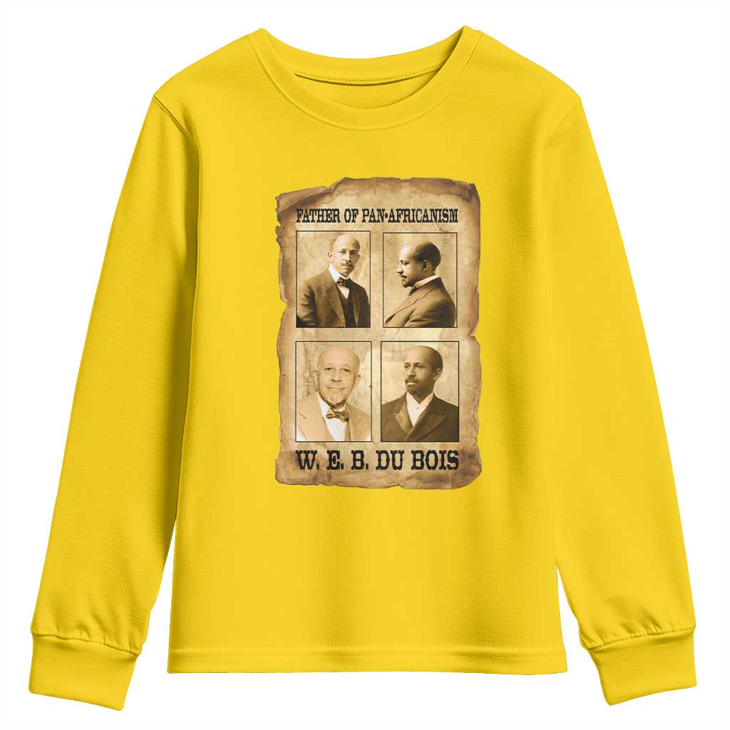 W E B Du Bois Youth Sweatshirt African American History Gift TS12 Daisy Print Your Wear