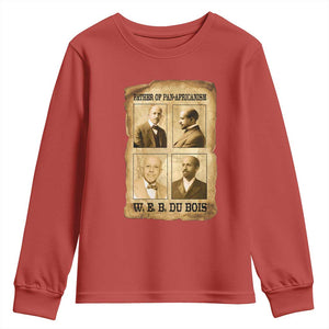 W E B Du Bois Youth Sweatshirt African American History Gift TS12 Red Print Your Wear