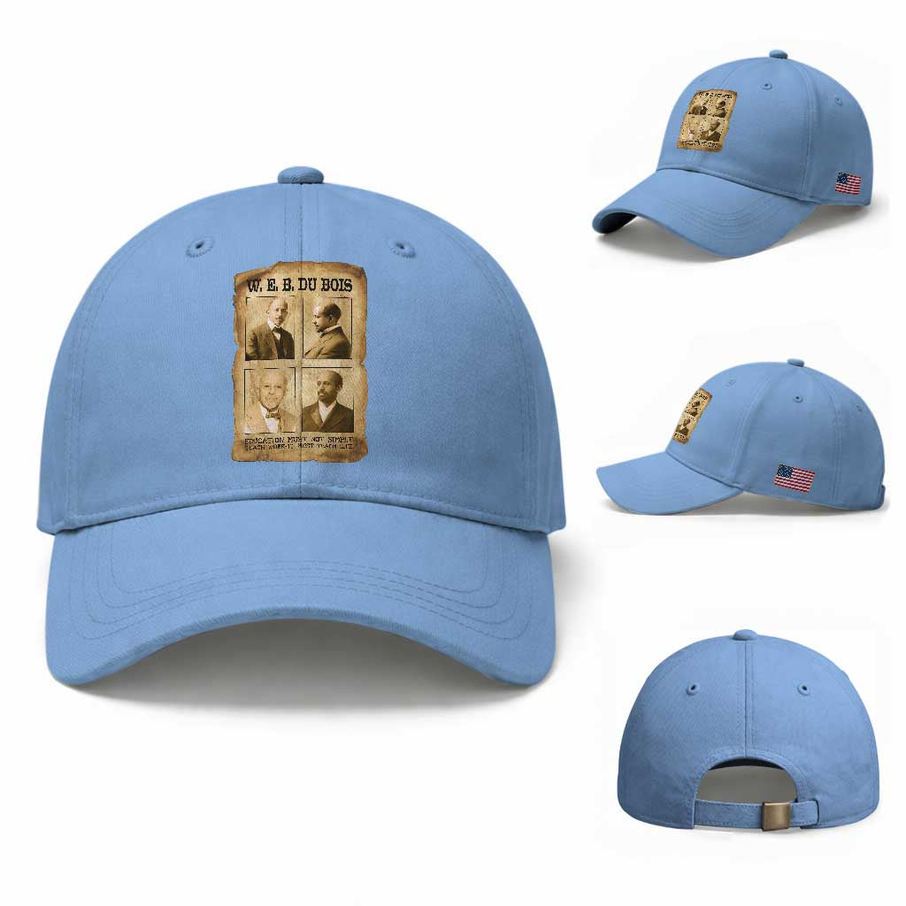 Education Must Teach Life W E B Du Bois Quote Baseball Cap TS12 Baseball Cap Universal Fit Light Blue Print Your Wear