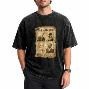 Education Must Teach Life W E B Du Bois Quote Washed Cotton T-Shirt