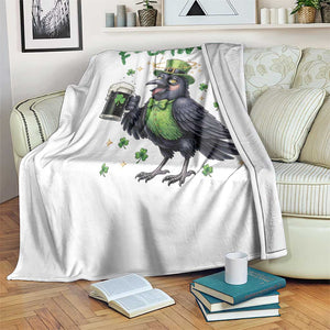 F Caw F Raven Lover Throw Blanket Funny St Patricks Day Gift TS12 Print Your Wear