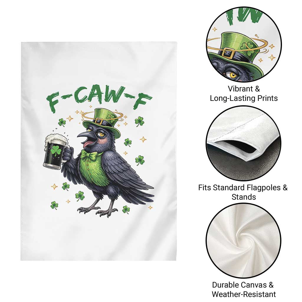 F Caw F Raven Lover Garden Flag Funny St Patricks Day Gift TS12 Print Your Wear
