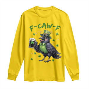 F Caw F Raven Lover Long Sleeve Shirt Funny St Patricks Day Gift TS12 Daisy Print Your Wear