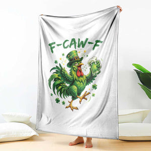 F Caw F Drunk Irish Chicken Throw Blanket Funny St Patricks Day Gift TS12 Print Your Wear