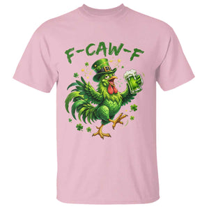 F Caw F Drunk Irish Chicken T Shirt Funny St Patricks Day Gift TS12 Light Pink Print Your Wear