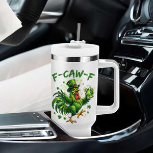 F Caw F Drunk Irish Chicken Tumbler With Handle Funny St Patricks Day Gift TS12 Print Your Wear