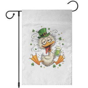 Funny Drunk Irish Duck Garden Flag St Patricks Day Gift TS12 White Print Your Wear