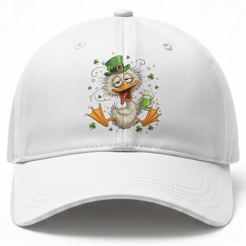 Funny Drunk Irish Duck Baseball Cap St Patricks Day Gift TS12 Print Your Wear