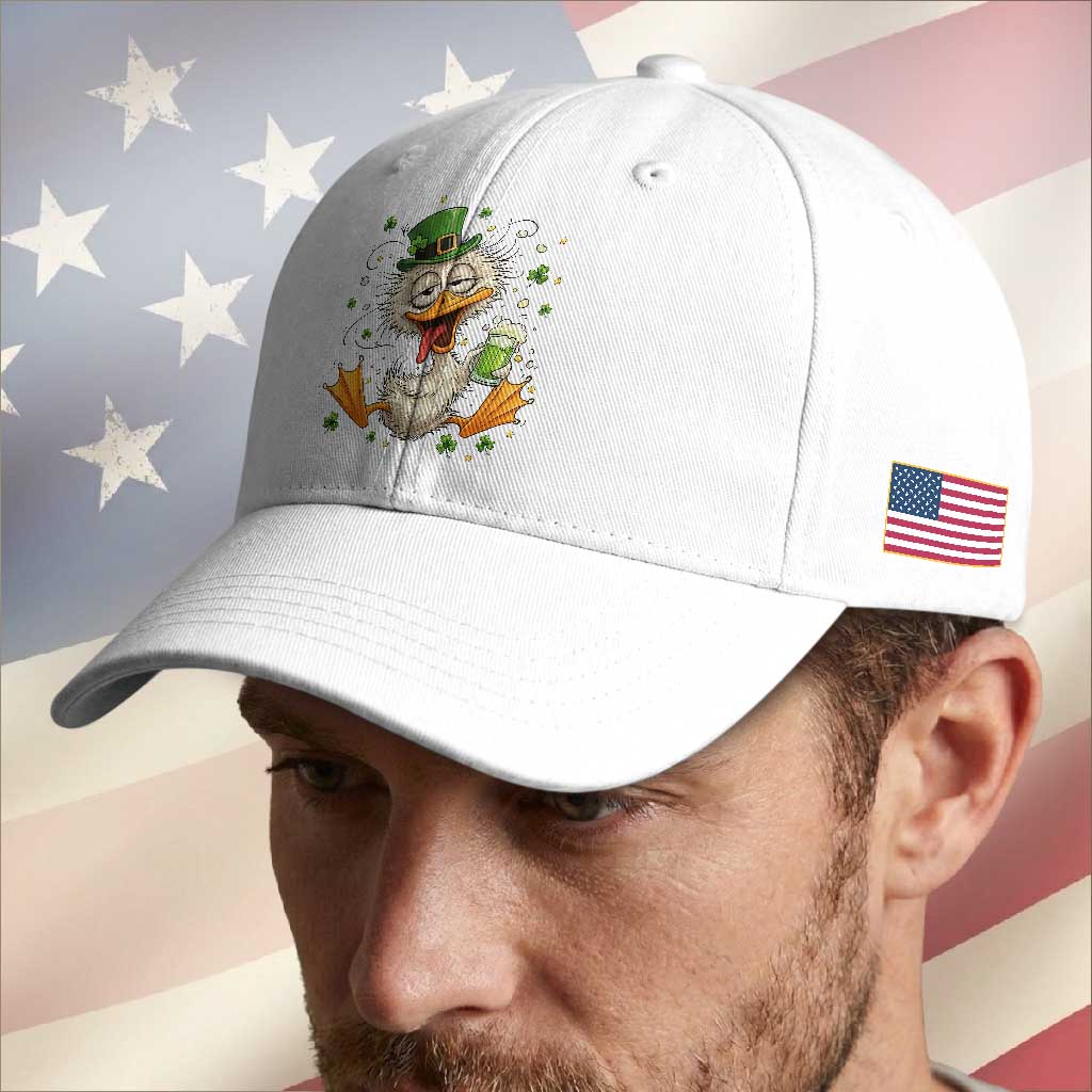 Funny Drunk Irish Duck Baseball Cap St Patricks Day Gift TS12 Print Your Wear