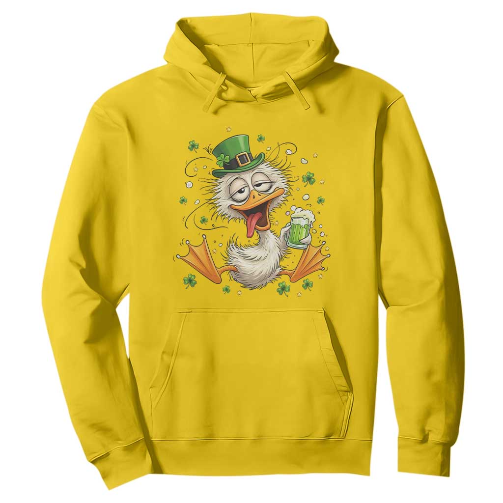 Funny Drunk Irish Duck Hoodie St Patricks Day Gift TS12 Daisy Print Your Wear