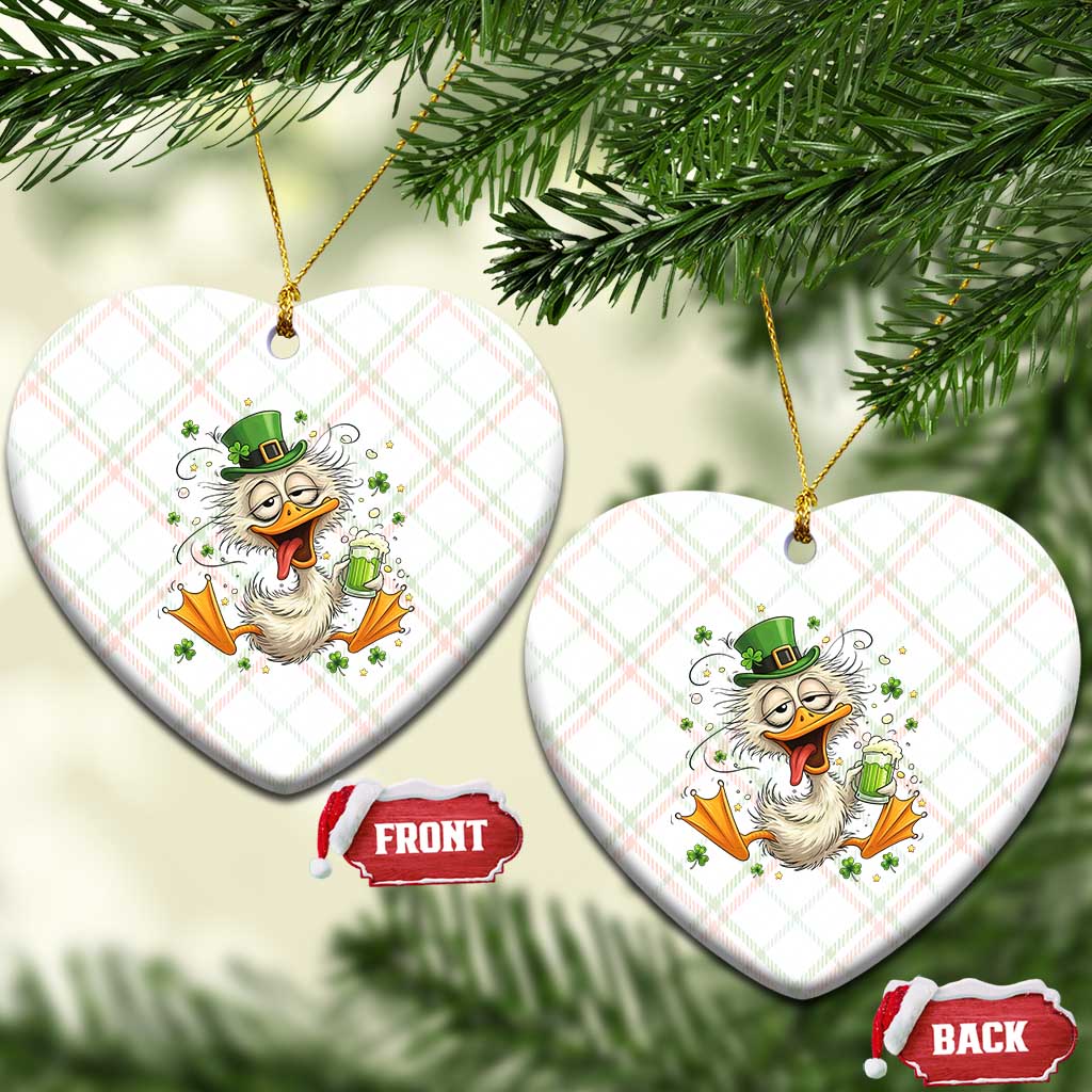 Funny Drunk Irish Duck Ceramic Ornament St Patricks Day Gift TS12 Print Your Wear