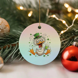 Funny Drunk Irish Duck Ceramic Ornament St Patricks Day Gift TS12 1pc Pastel Print Your Wear