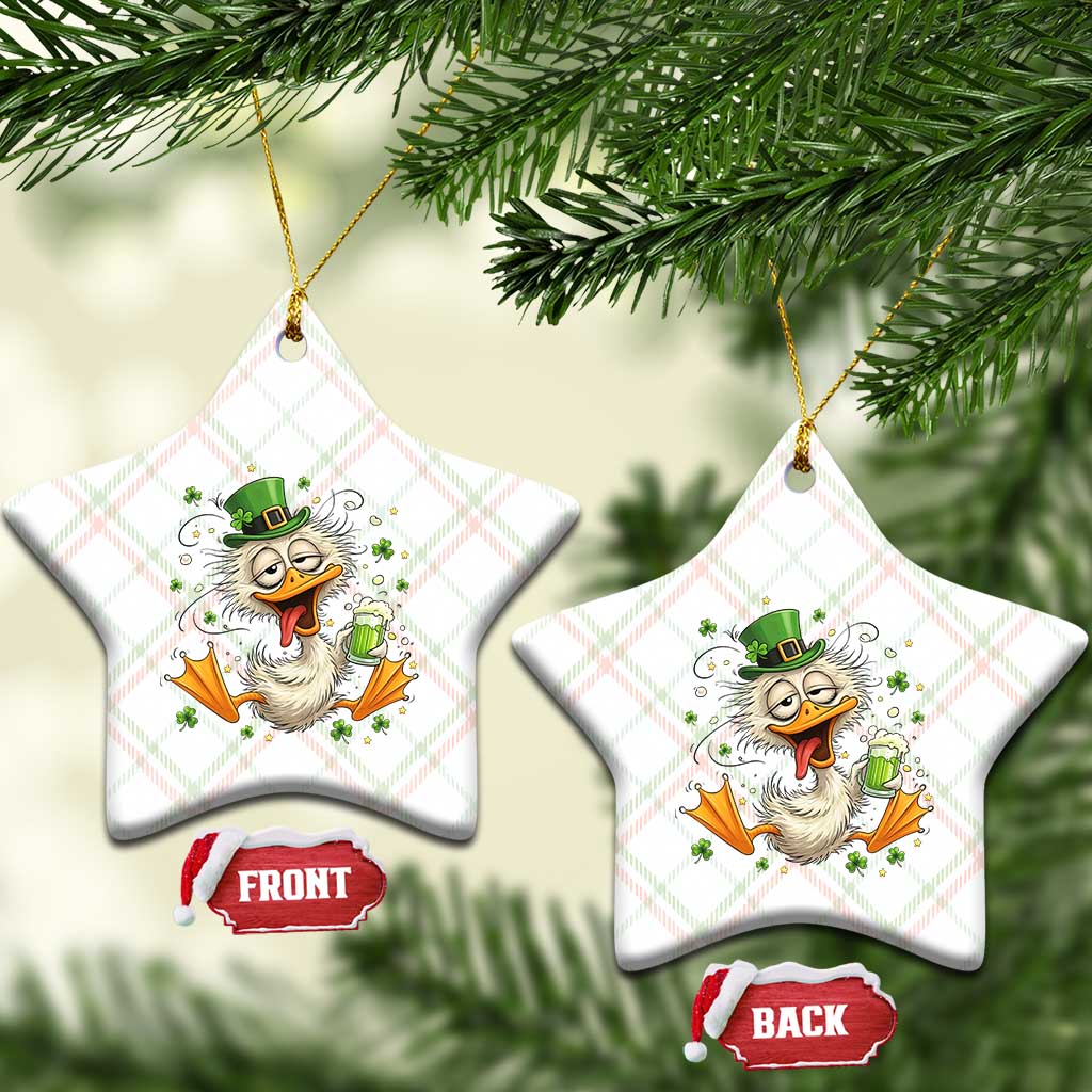 Funny Drunk Irish Duck Ceramic Ornament St Patricks Day Gift TS12 Print Your Wear