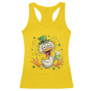 Funny Drunk Irish Duck Racerback Tank Top St Patricks Day Gift TS12 Daisy Print Your Wear
