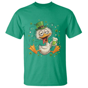 Funny Drunk Irish Duck T Shirt St Patricks Day Gift TS12 Irish Green Print Your Wear