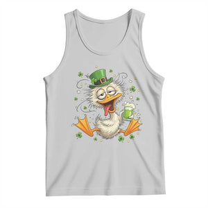 Funny Drunk Irish Duck Tank Top St Patricks Day Gift TS12 Ash Print Your Wear