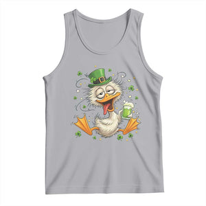 Funny Drunk Irish Duck Tank Top St Patricks Day Gift TS12 Athletic Heather Print Your Wear