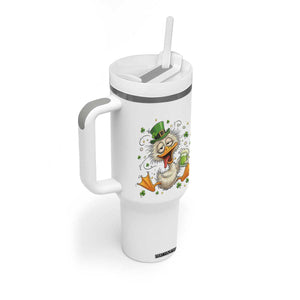 Funny Drunk Irish Duck Tumbler With Handle St Patricks Day Gift TS12 Print Your Wear