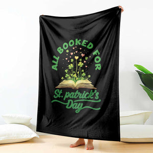 All Booked For St Patricks Day Throw Blanket Irish Reader Gift TS12 Print Your Wear