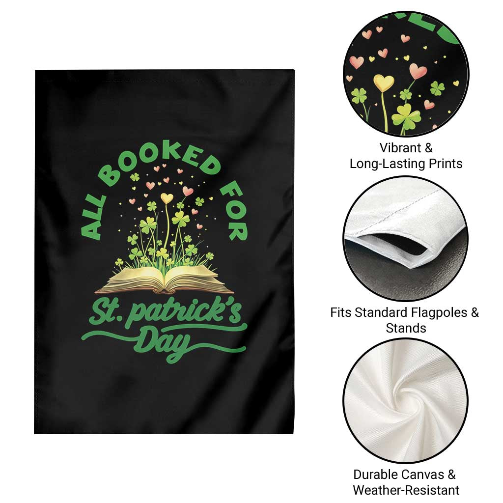 All Booked For St Patricks Day Garden Flag Irish Reader Gift TS12 Print Your Wear