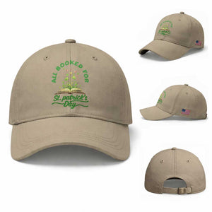 All Booked For St Patricks Day Baseball Cap Irish Reader Gift TS12 Baseball Cap Universal Fit Khaki Print Your Wear