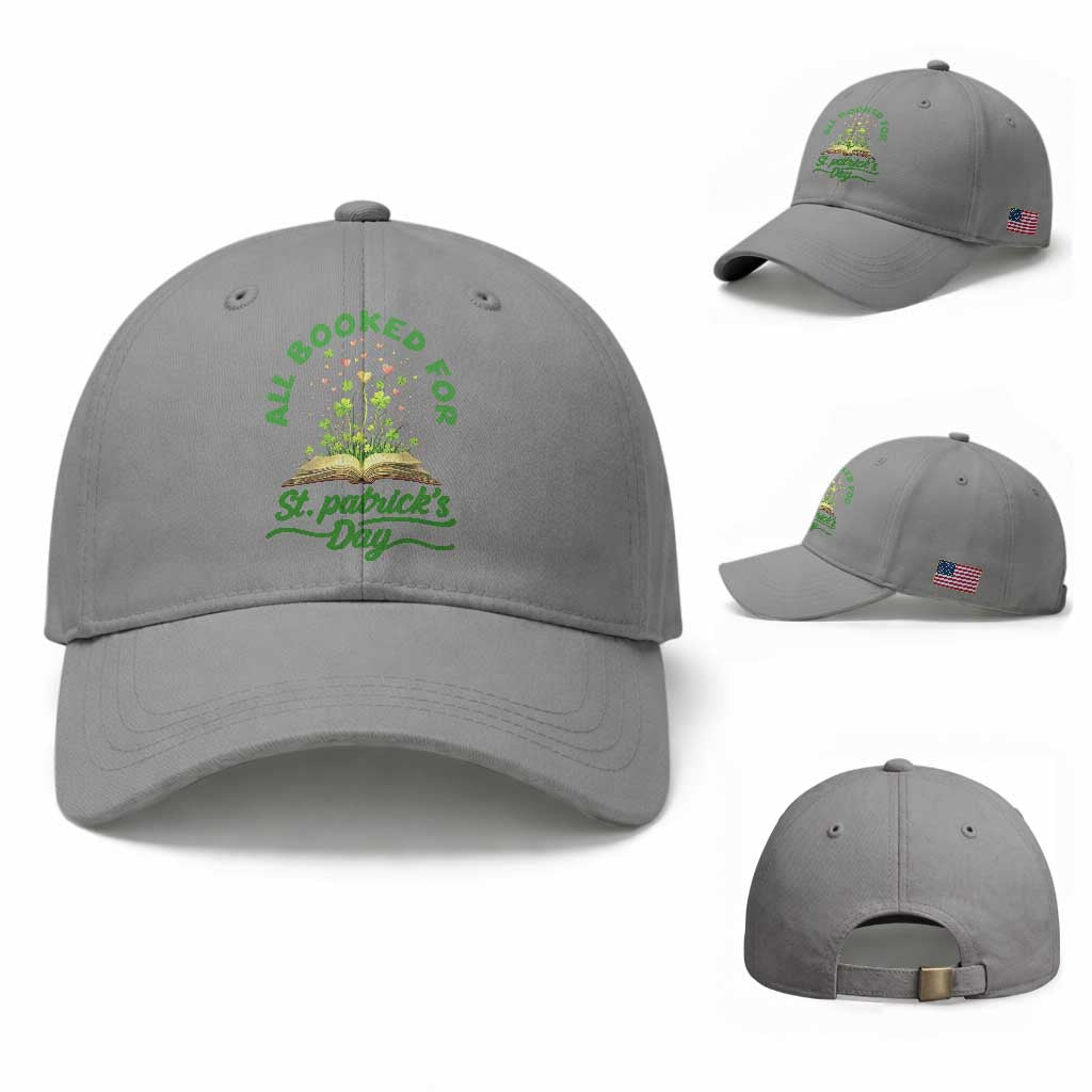 All Booked For St Patricks Day Baseball Cap Irish Reader Gift TS12 Baseball Cap Universal Fit Sport Gray Print Your Wear