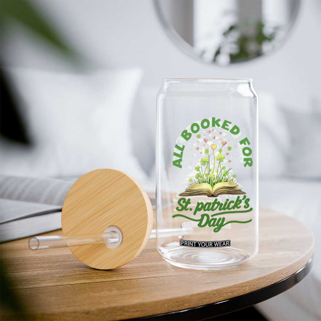 All Booked For St Patricks Day Glass Can Irish Reader Gift TS12 Print Your Wear