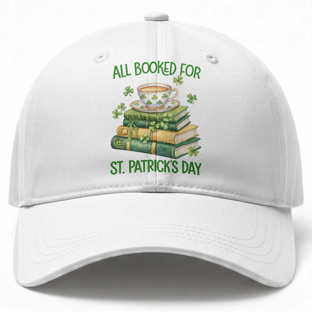 All Booked For St Patricks Day Baseball Cap Gift For Book Lovers TS12 Print Your Wear