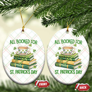 All Booked For St Patricks Day Ceramic Ornament Gift For Book Lovers TS12 Print Your Wear