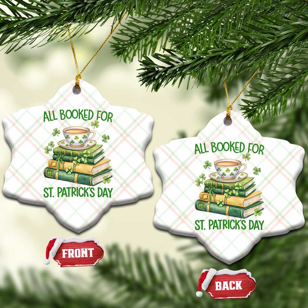 All Booked For St Patricks Day Ceramic Ornament Gift For Book Lovers TS12 Print Your Wear