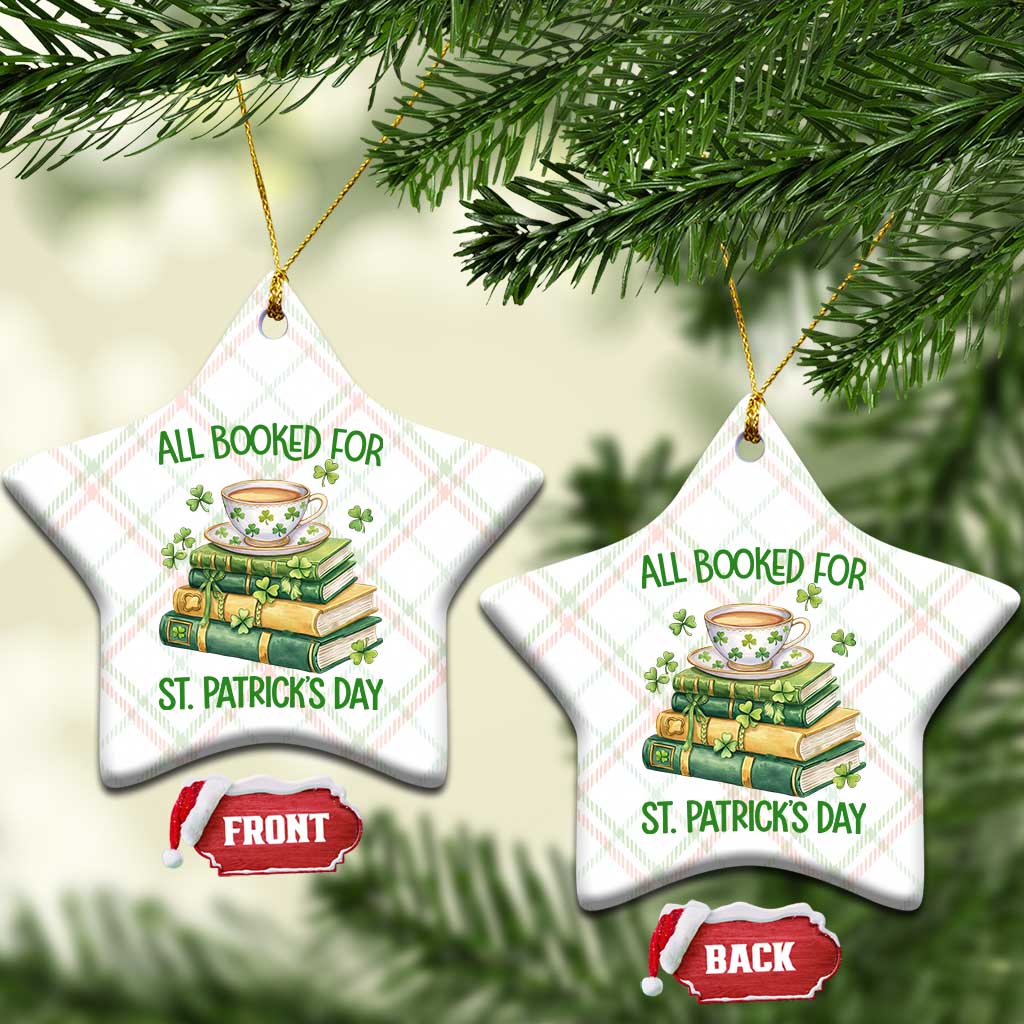 All Booked For St Patricks Day Ceramic Ornament Gift For Book Lovers TS12 Print Your Wear