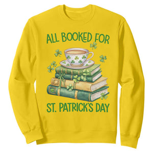 All Booked For St Patricks Day Sweatshirt Gift For Book Lovers TS12 Daisy Print Your Wear