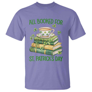 All Booked For St Patricks Day T Shirt Gift For Book Lovers TS12 Violet Print Your Wear