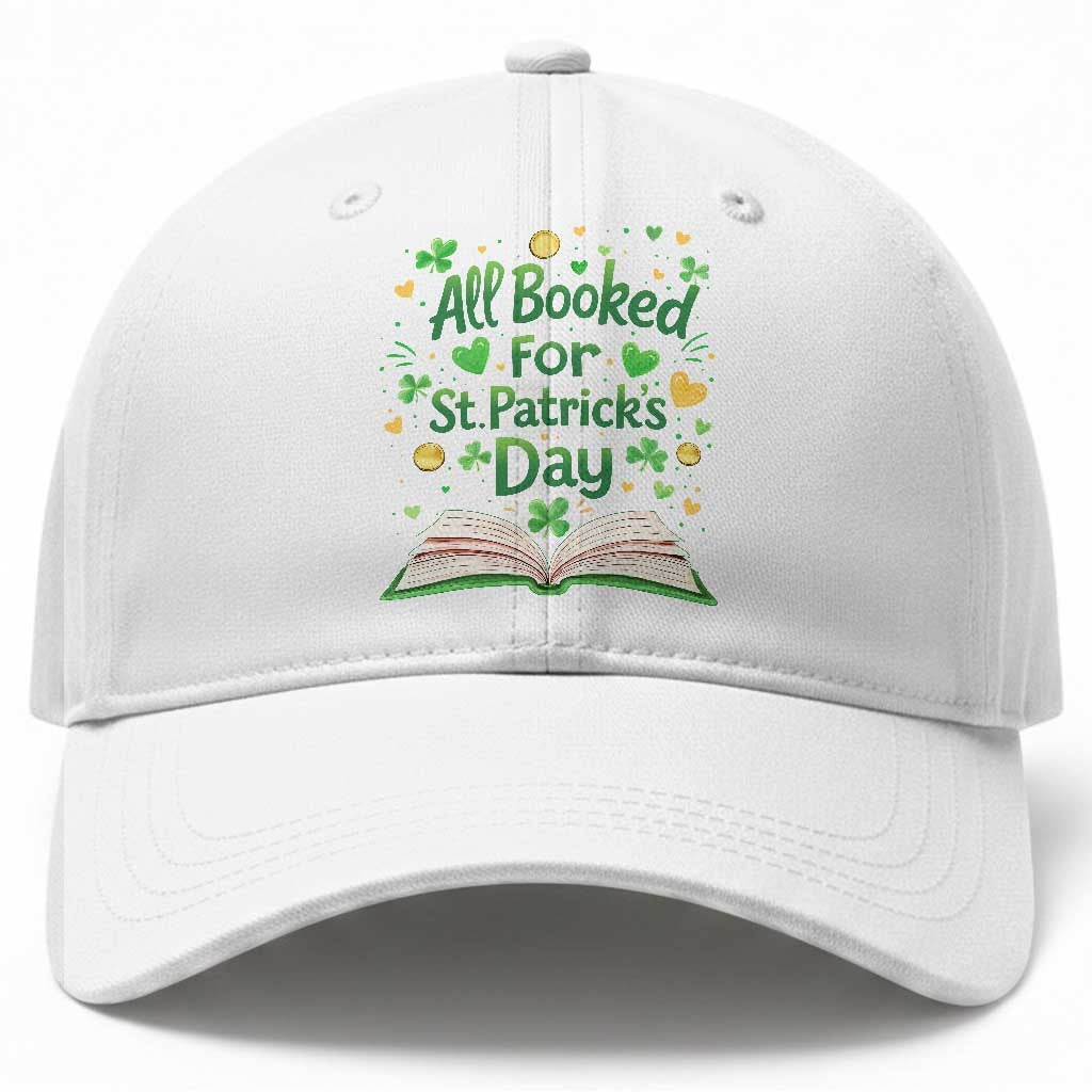 All Booked For St Patricks Day Baseball Cap Irish Bookworm Gift TS12 Print Your Wear