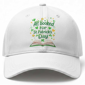 All Booked For St Patricks Day Baseball Cap Irish Bookworm Gift TS12 Print Your Wear