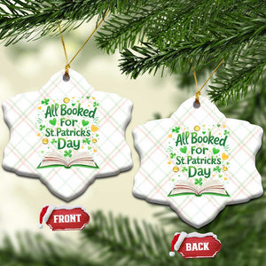 All Booked For St Patricks Day Ceramic Ornament Irish Bookworm Gift TS12 Print Your Wear